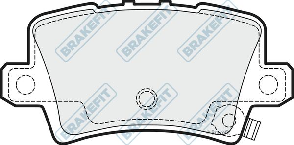 APEC BRAKING stabdžių trinkelių rinkinys, diskinis stabdys PD3088